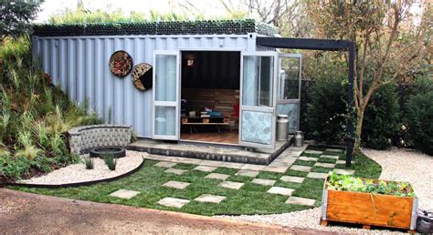 shipping container storage shed